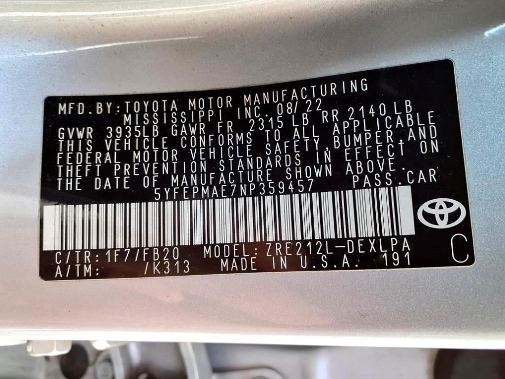 Toyota Corolla  2022