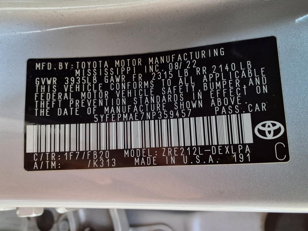 Toyota Corolla  2022