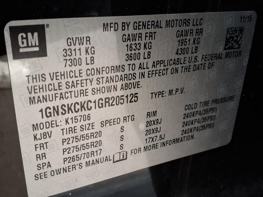 Chevrolet Tahoe  2016