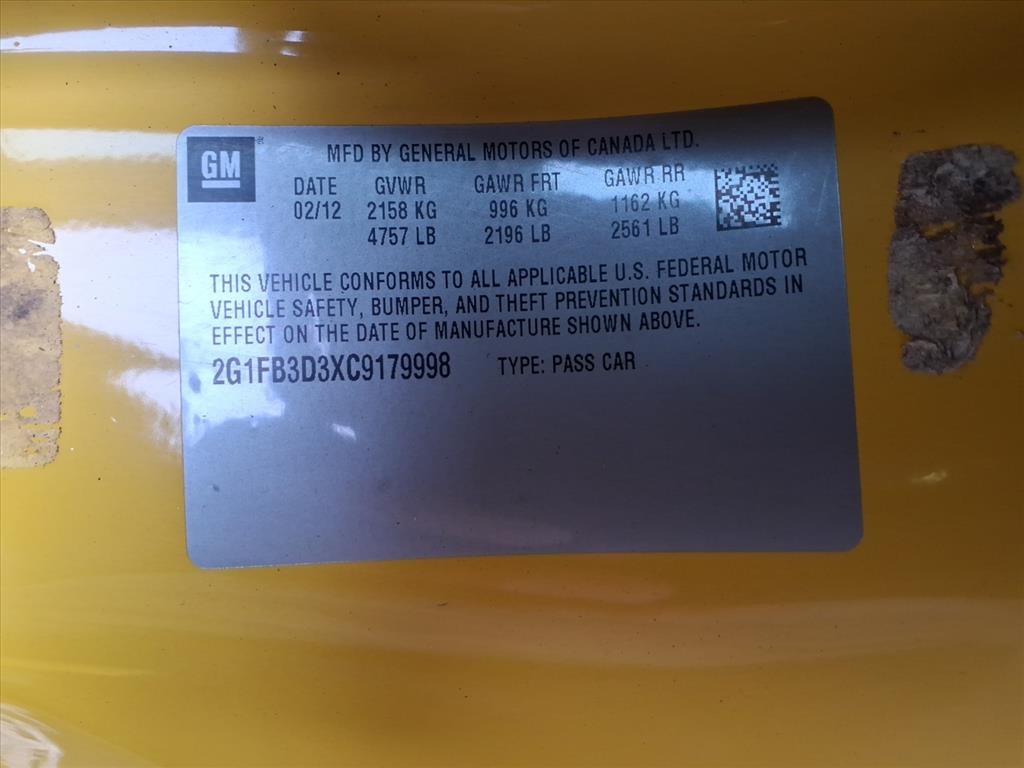 Chevrolet Camaro  2012