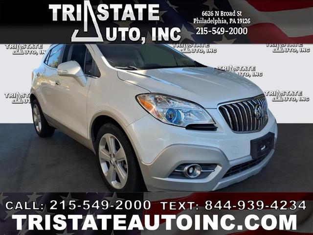 White 2016 Buick Encore Leather FWD SUV / Crossover Front-Wheel Drive Automatic