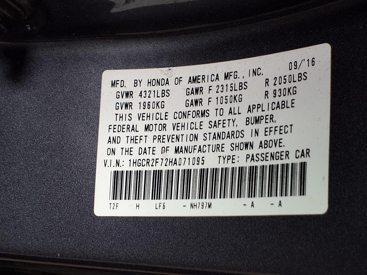 Honda Accord Sedan  2017