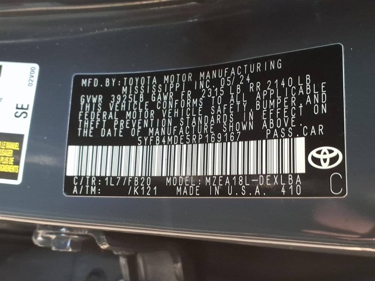 Toyota Corolla  2024