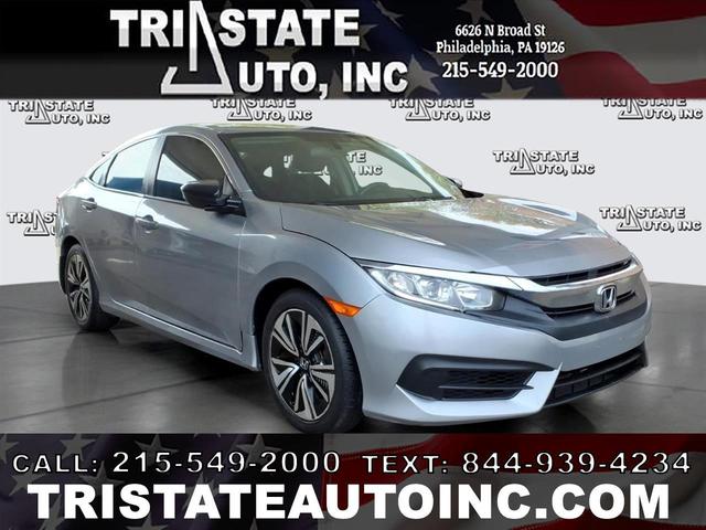 Silver 2018 Honda Civic LX Sedan Front-Wheel Drive Automatic