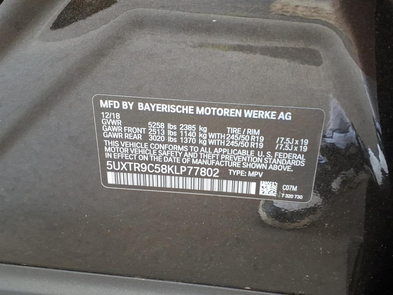 BMW X3  2019