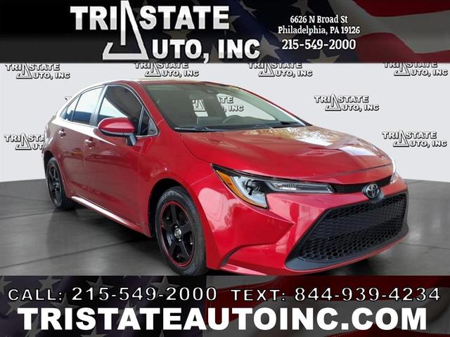 Red 2020 Toyota Corolla LE FWD Sedan Front-Wheel Drive Automatic