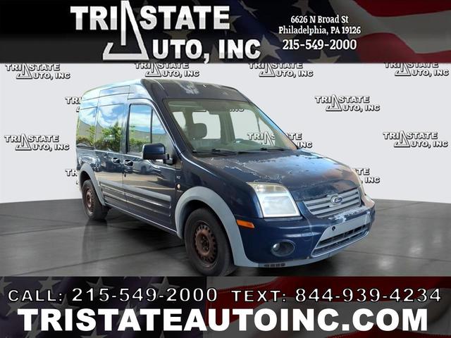 Blue 2012 Ford Transit Connect Van Front-Wheel Drive Automatic