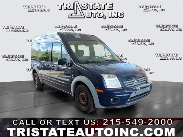 Blue 2012 Ford Transit Connect Van Front-Wheel Drive Automatic