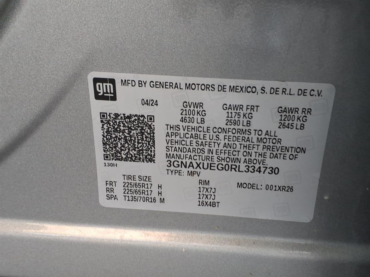 Chevrolet Equinox AWD 4dr LT w/1LT 2024
