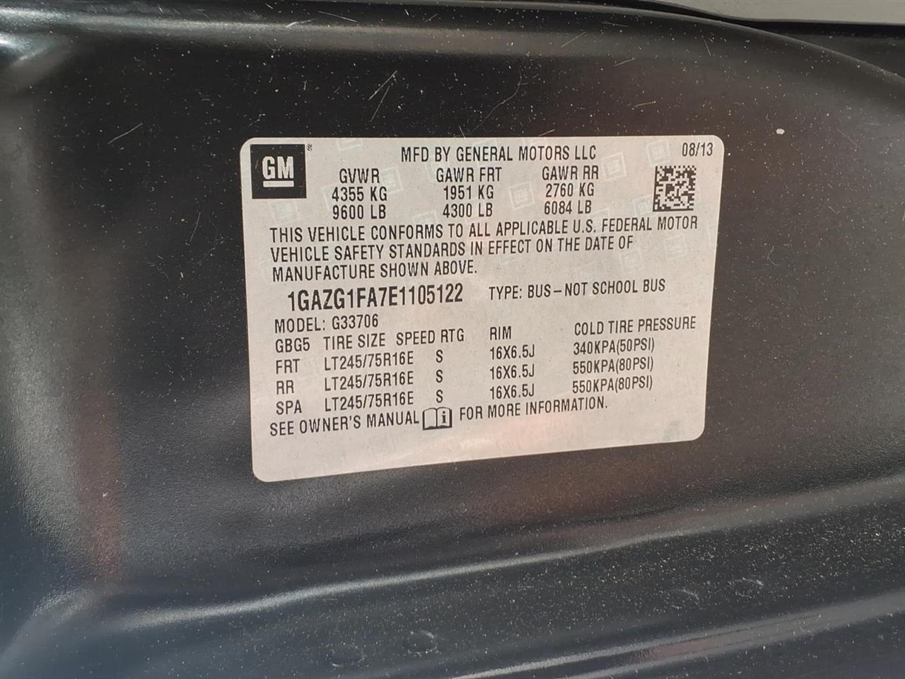 Chevrolet Express Passenger  2014