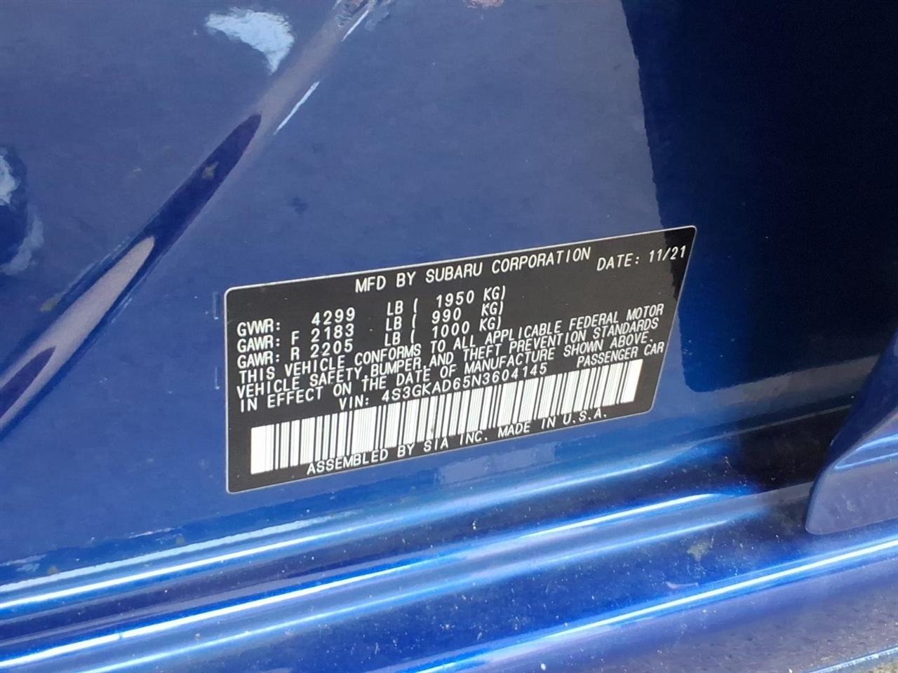 Subaru Impreza  2022