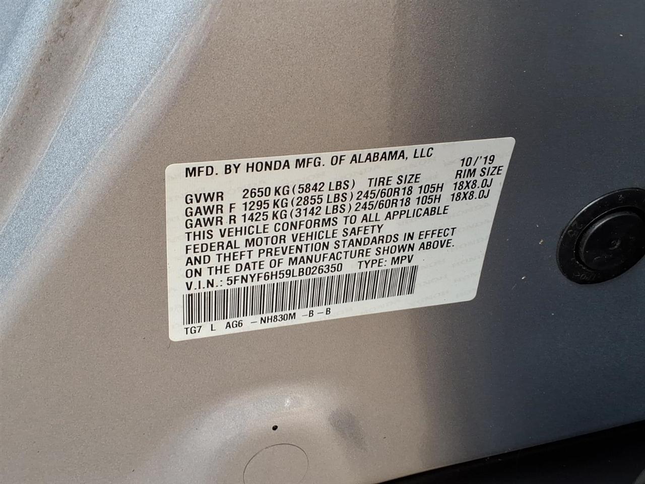 Honda Pilot  2020
