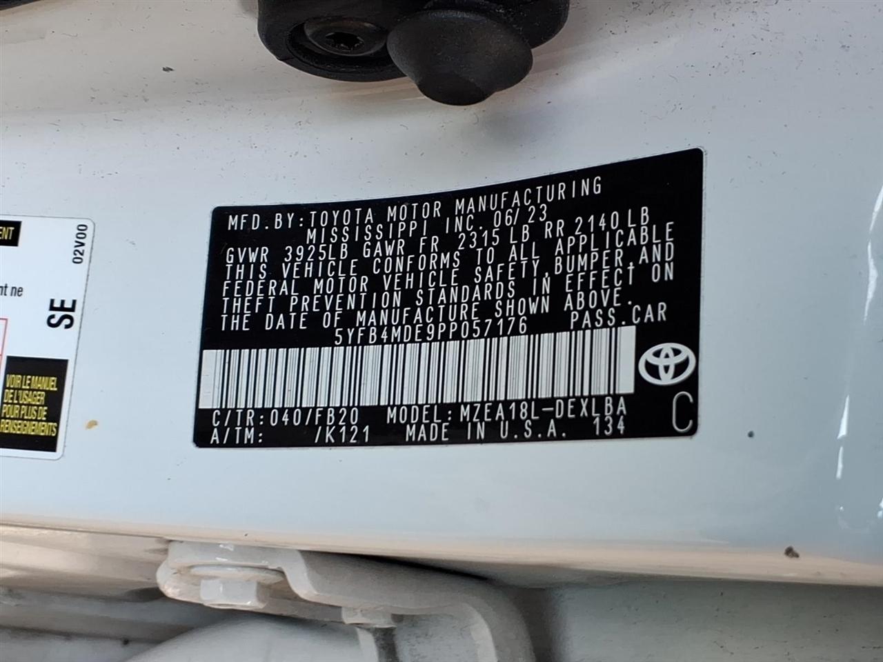 Toyota Corolla  2023