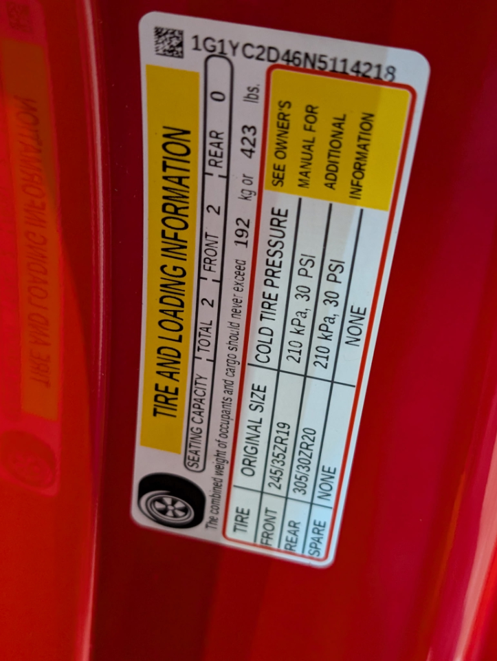 Chevrolet Corvette 3LT Coupe 2022