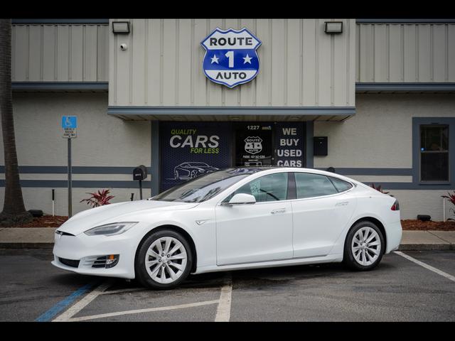 White 2016 Tesla Model S 70 RWD Sedan Rear-Wheel Drive Automatic