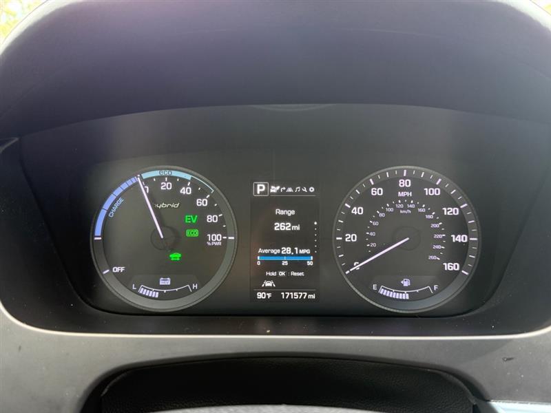 Hyundai Sonata Hybrid Limited w/Blue Pearl Interior 2017