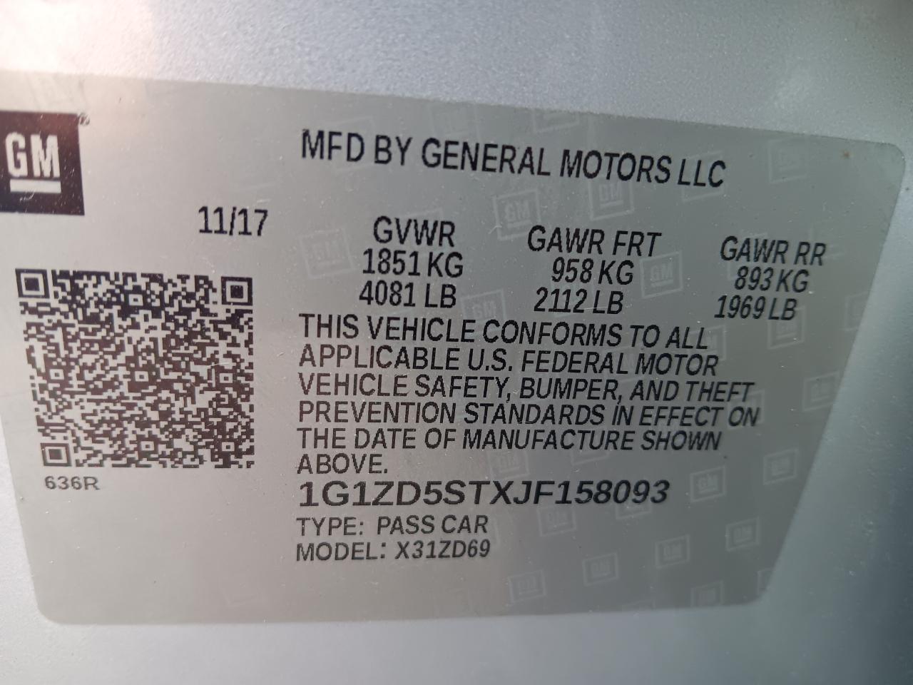 Chevrolet Malibu  2018