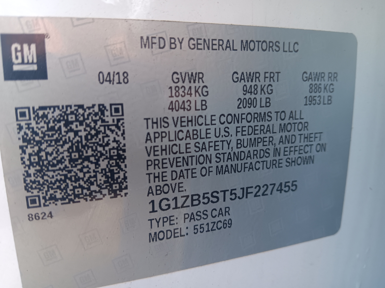 Chevrolet Malibu LS 2018