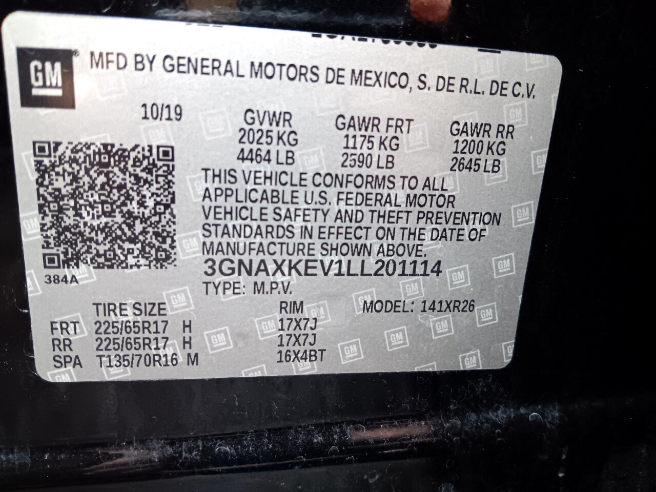 Chevrolet Equinox  2020