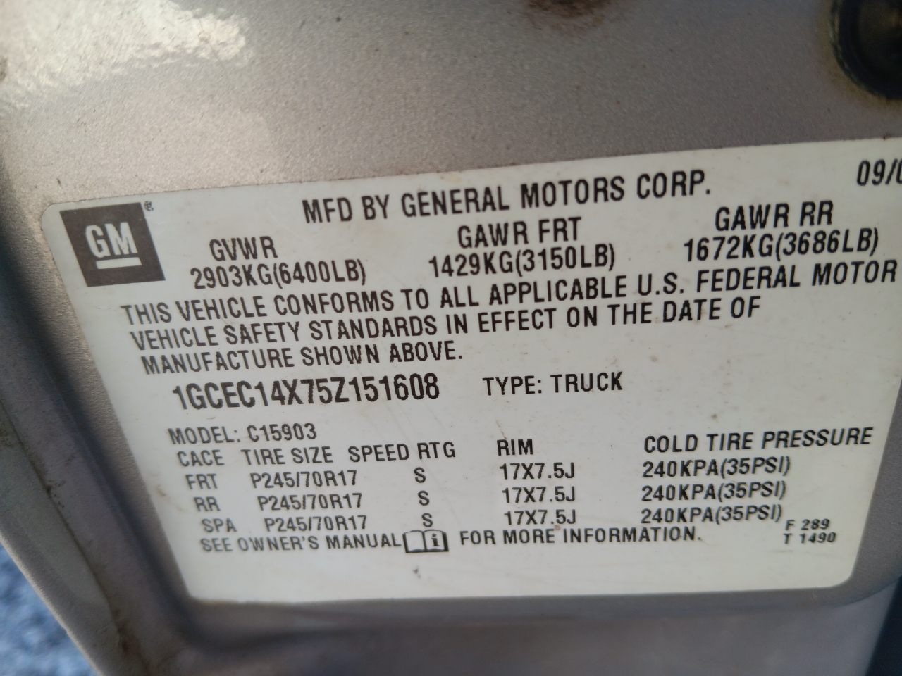 Chevrolet Silverado 1500  2005