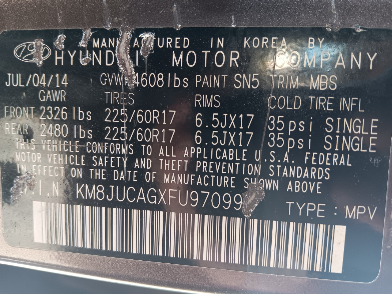 Hyundai Tucson  2015