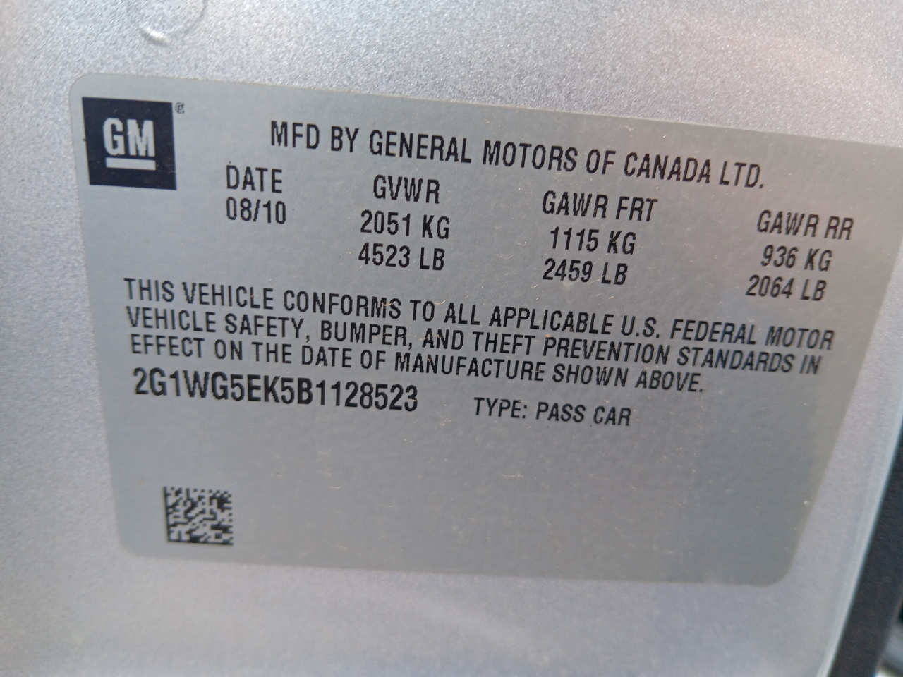 Chevrolet Impala  2011