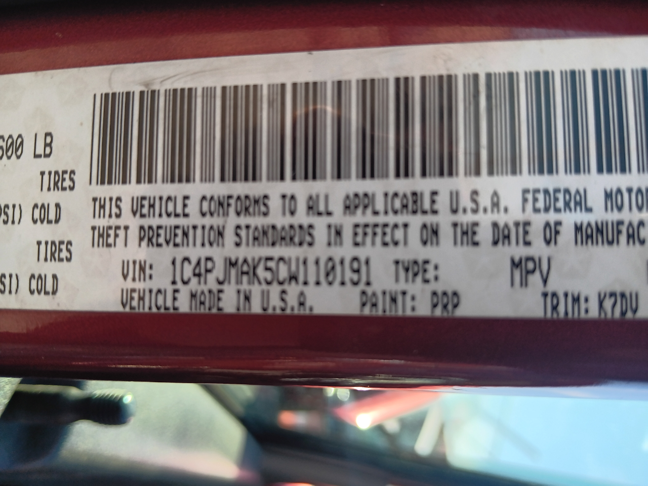 Jeep Liberty Sport 2012