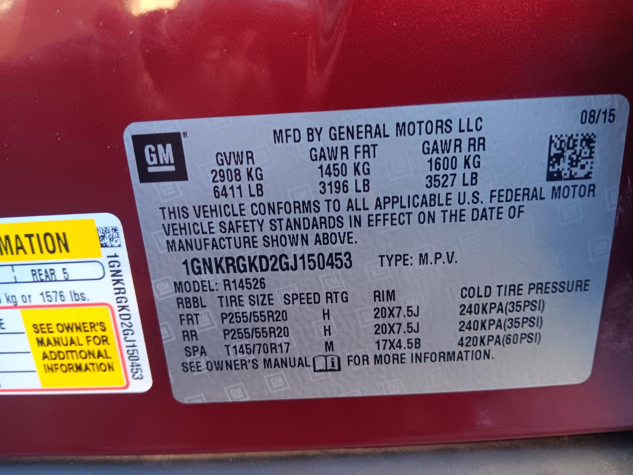 Chevrolet Traverse LT 2016