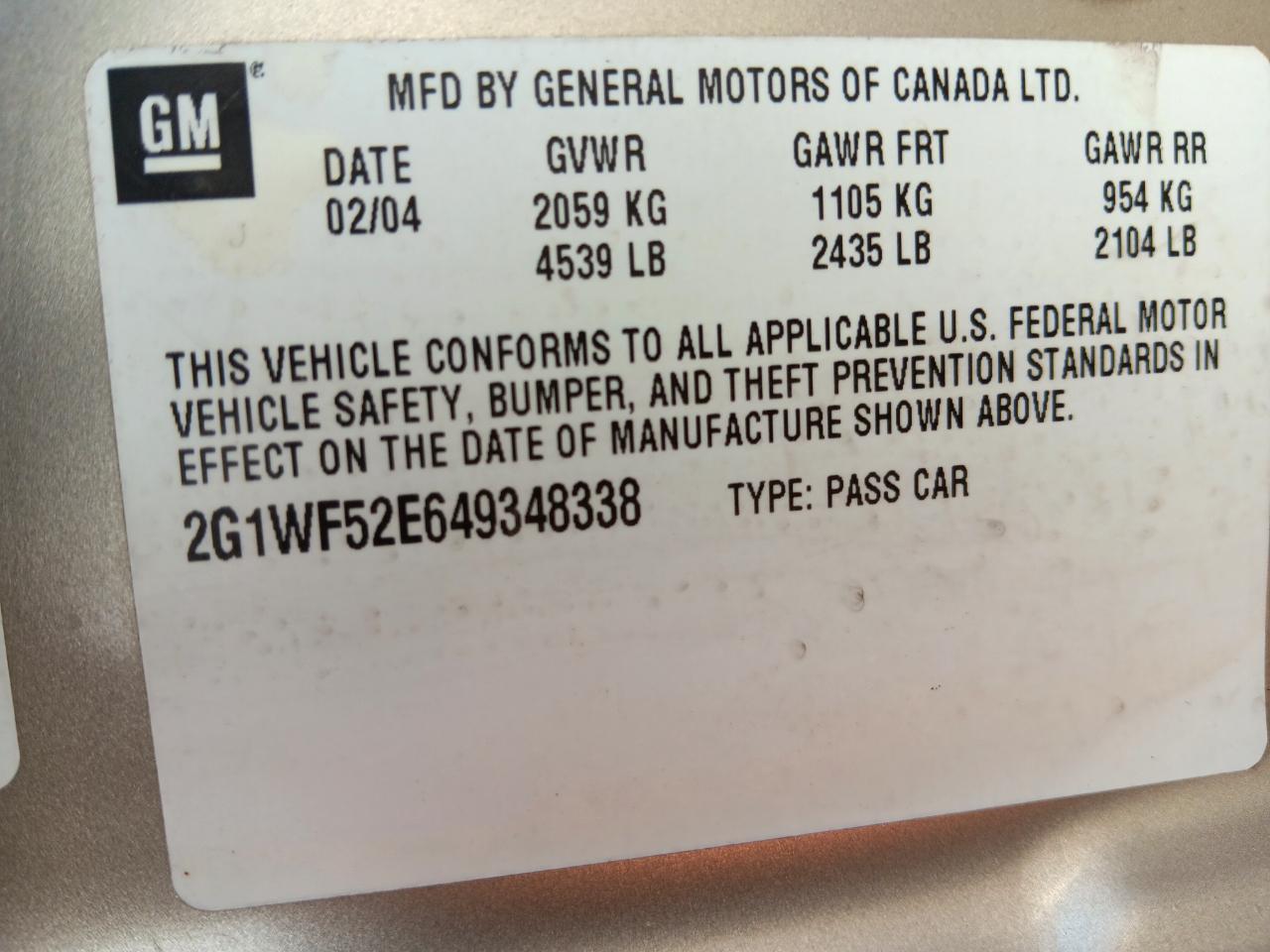 Chevrolet Impala  2004