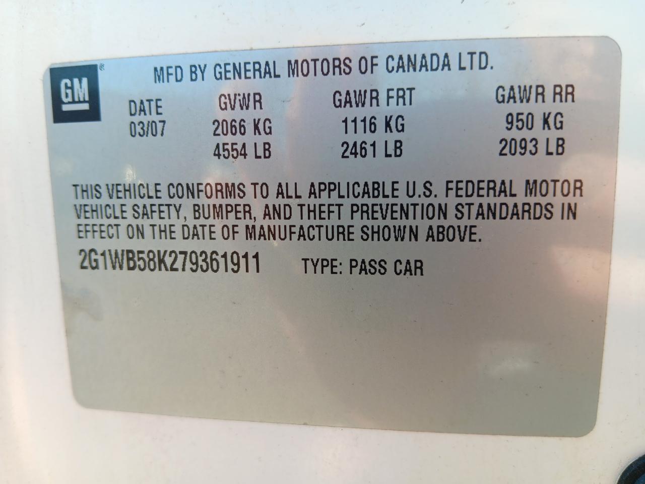 Chevrolet Impala  2007