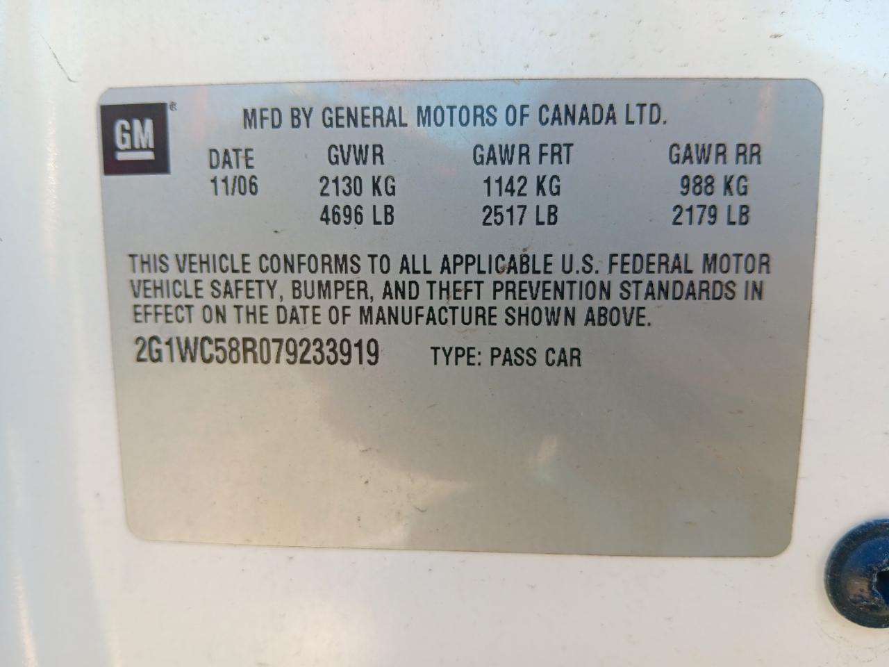 Chevrolet Impala  2007