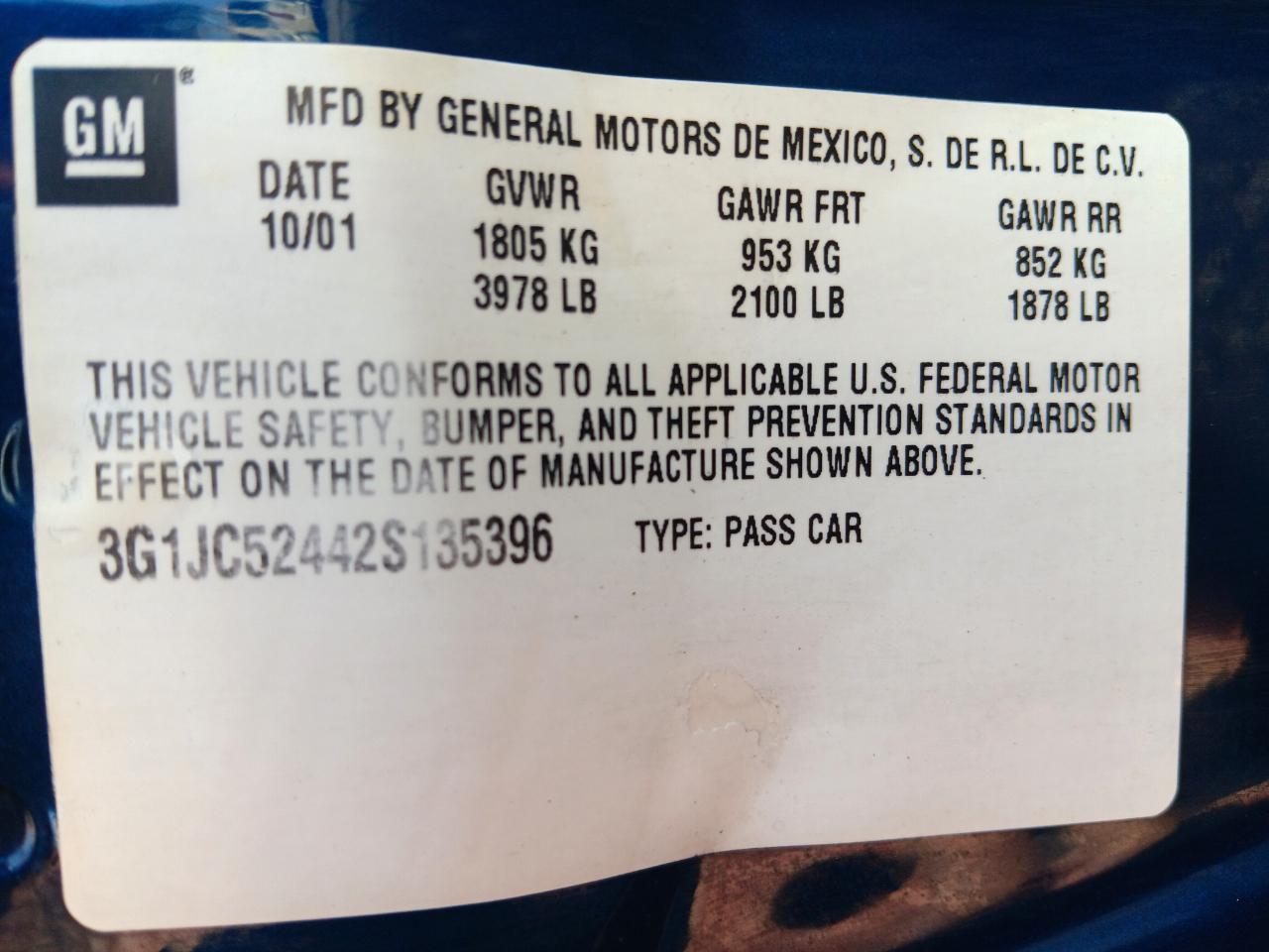 Chevrolet Cavalier  2002