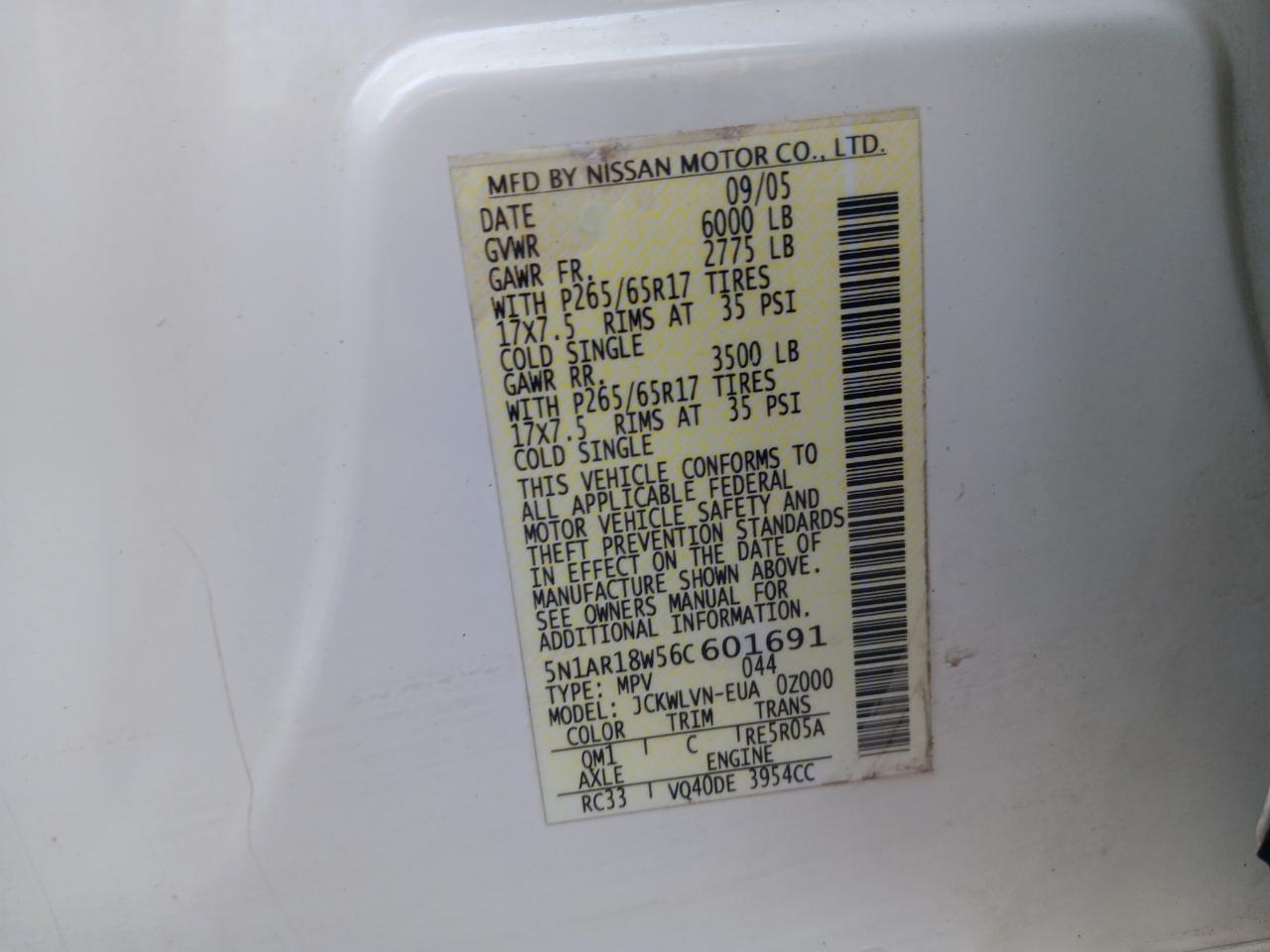 Nissan Pathfinder S 2006