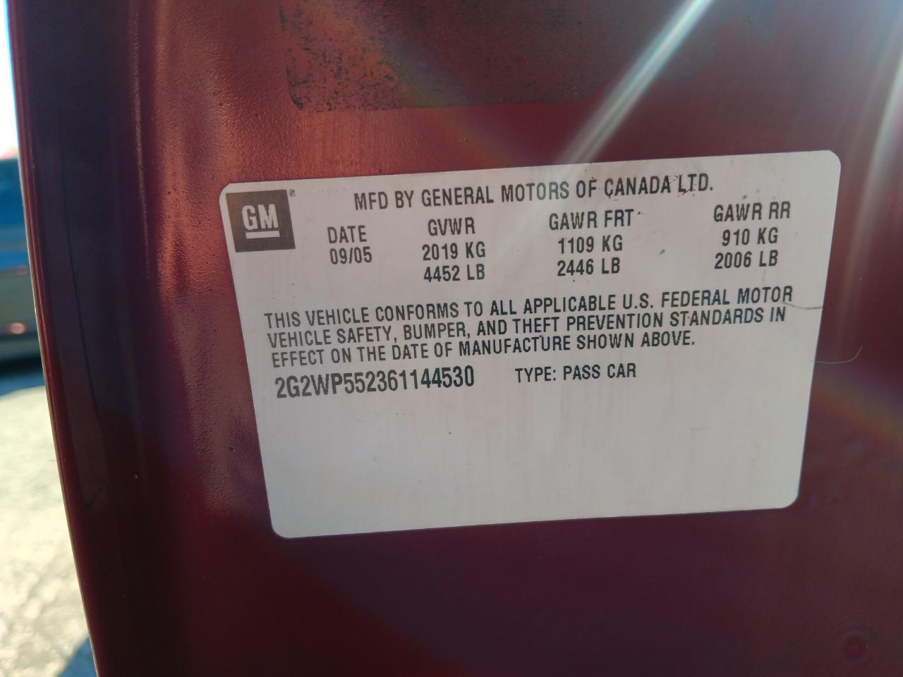 Pontiac Grand Prix Base 2006