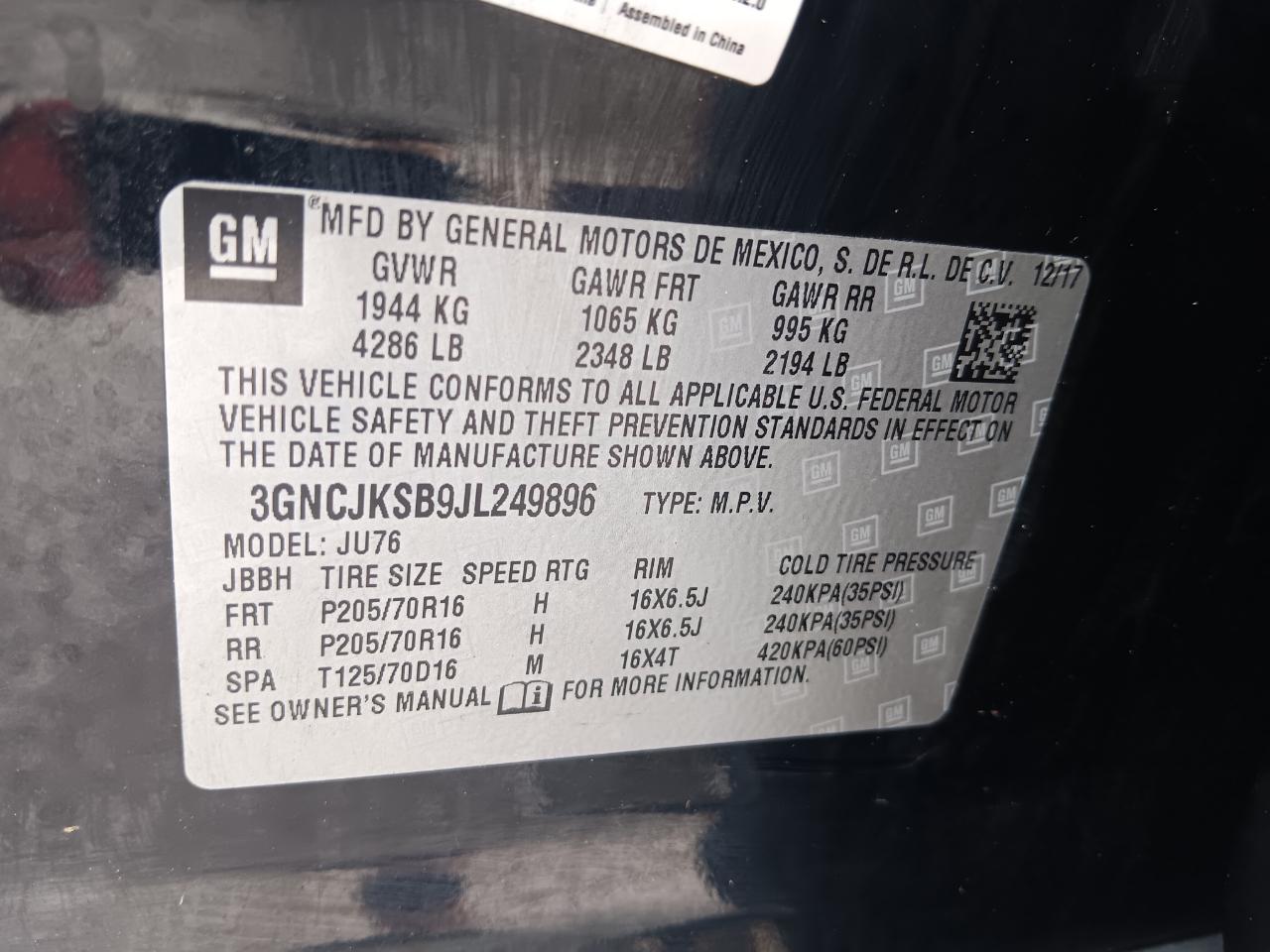 Chevrolet Trax  2018