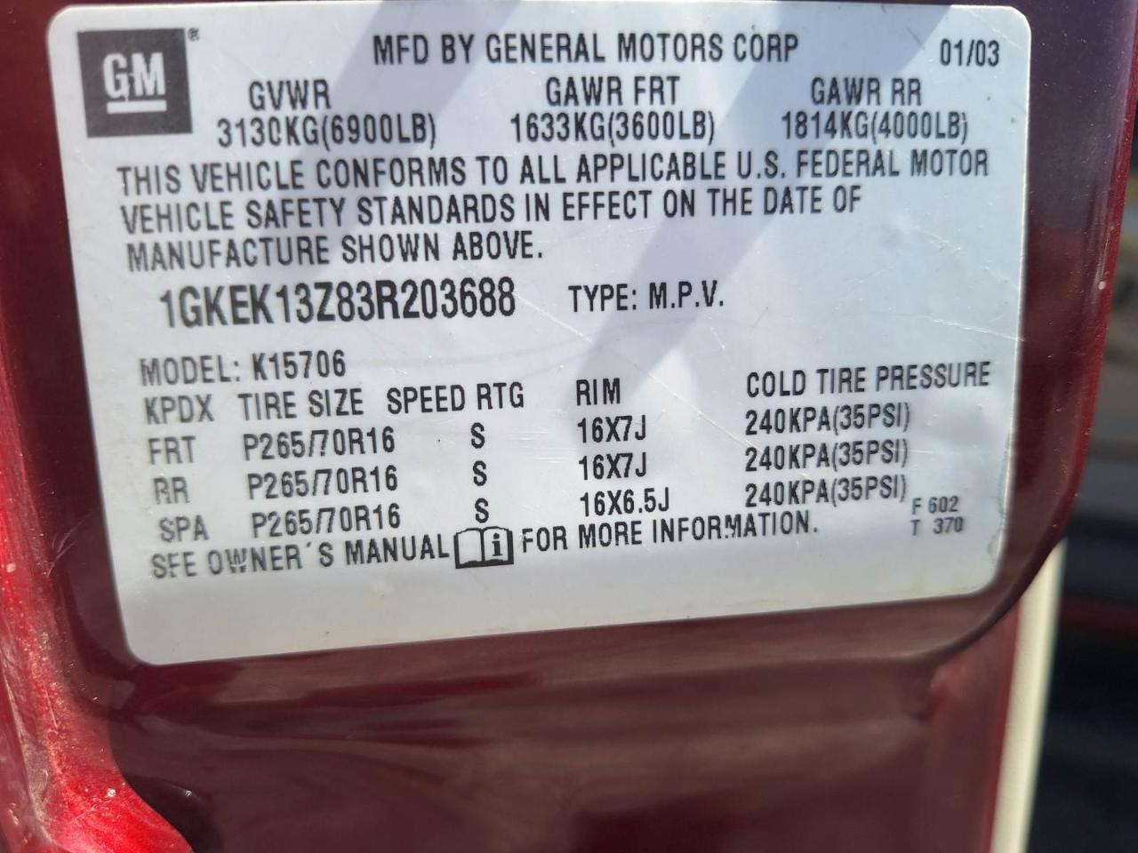 GMC Yukon  2003