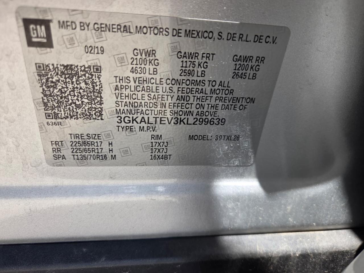 GMC Terrain SLE 2019