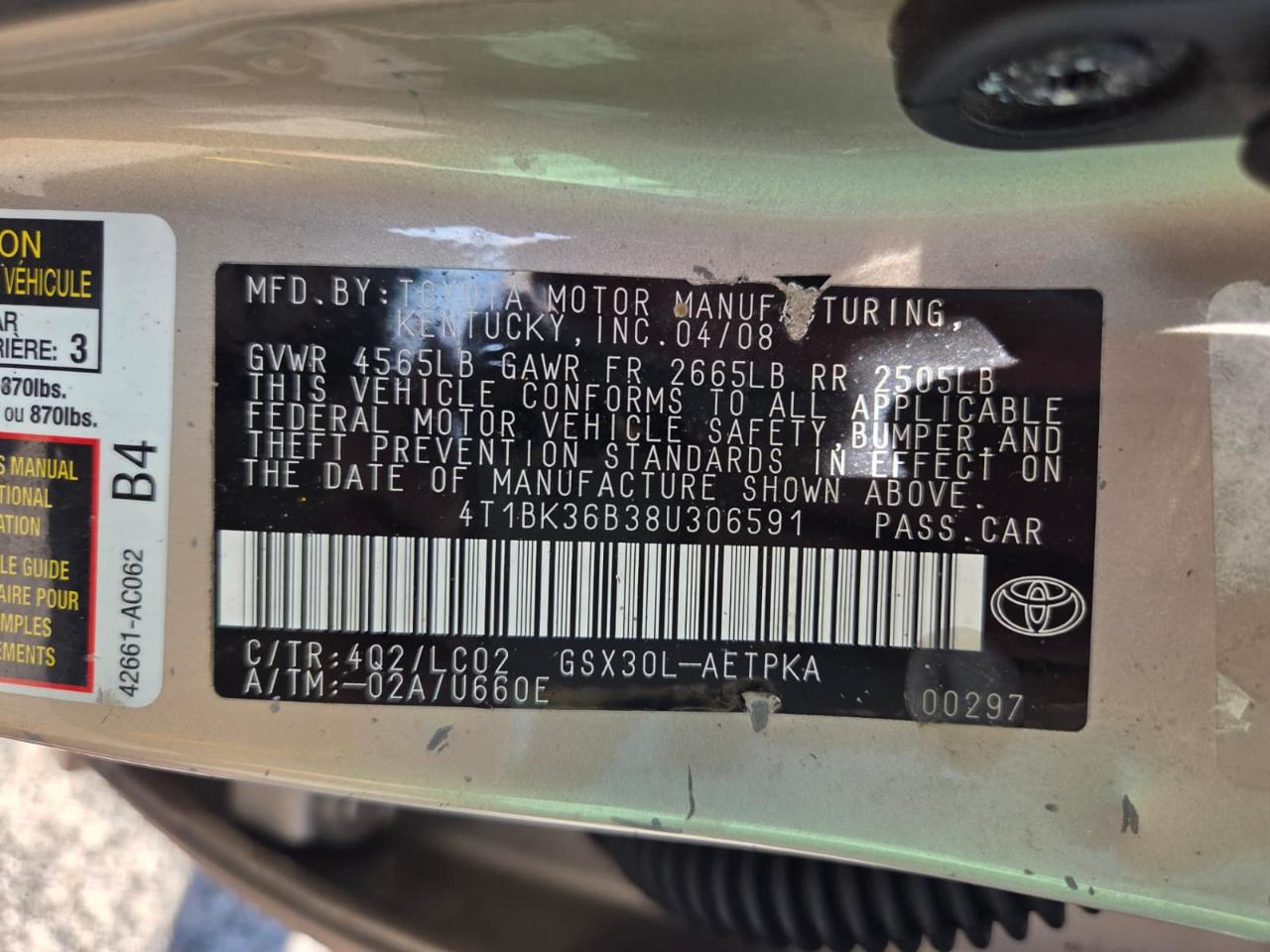 Toyota Avalon  2008