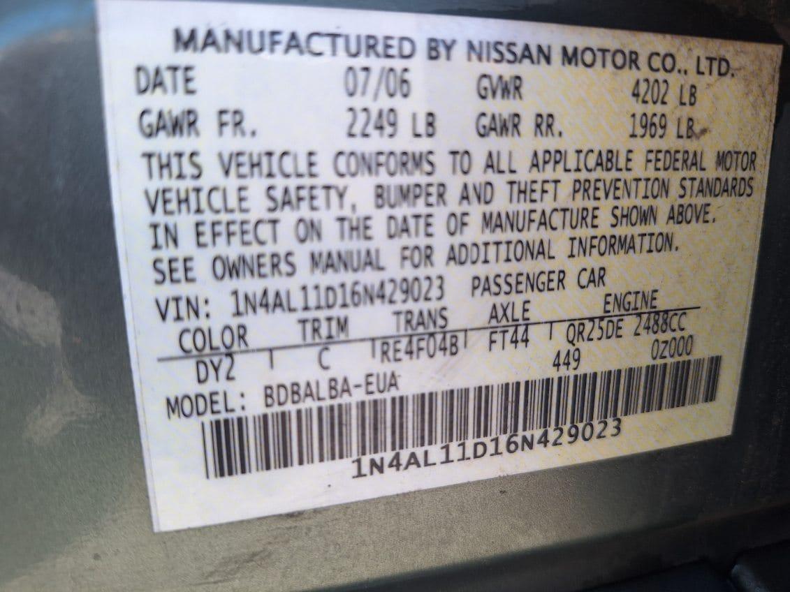 Nissan Altima 2.5 2006