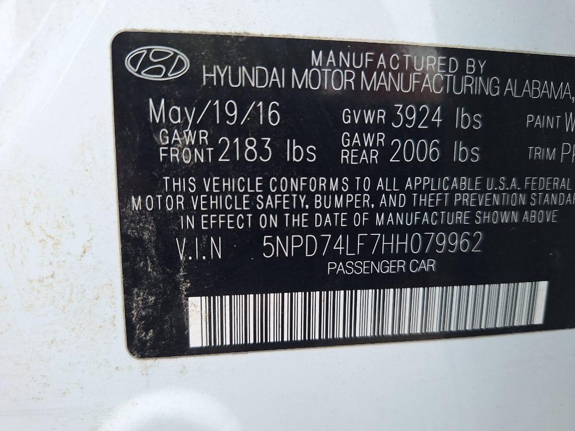 Hyundai Elantra SE 2017
