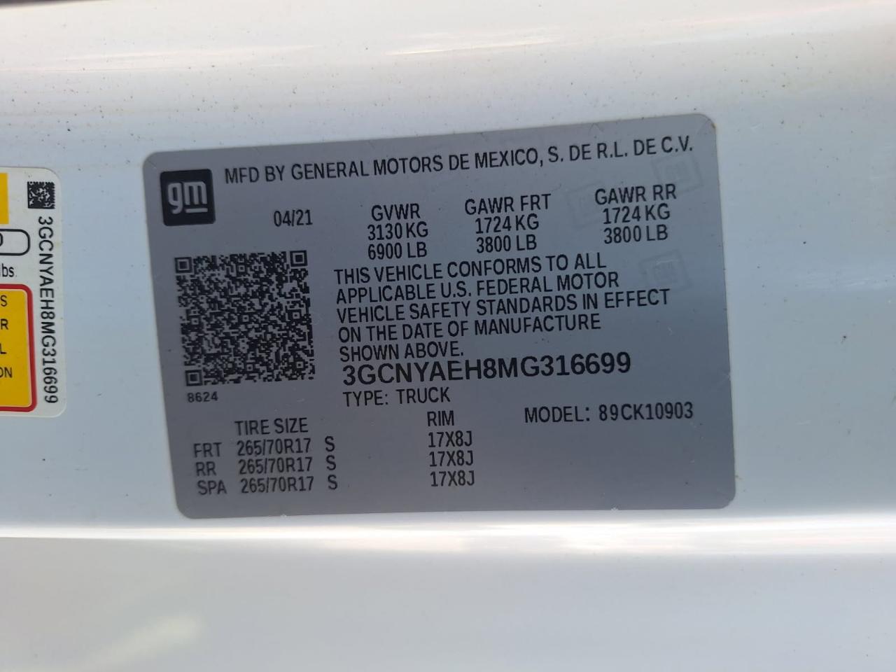 Chevrolet Silverado 1500  2021