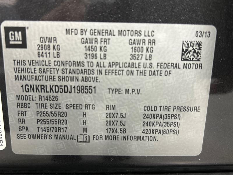 Chevrolet Traverse LTZ FWD 2013 Chevrolet Traverse LTZ FWD 2013