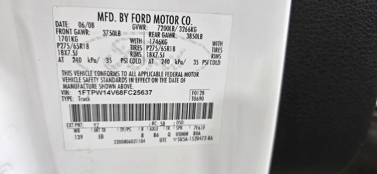 Ford F-150 Lariat SuperCrew Short Box 4WD 2008