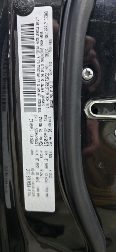 RAM 2500 Tradesman Crew Cab SWB 4WD 2016