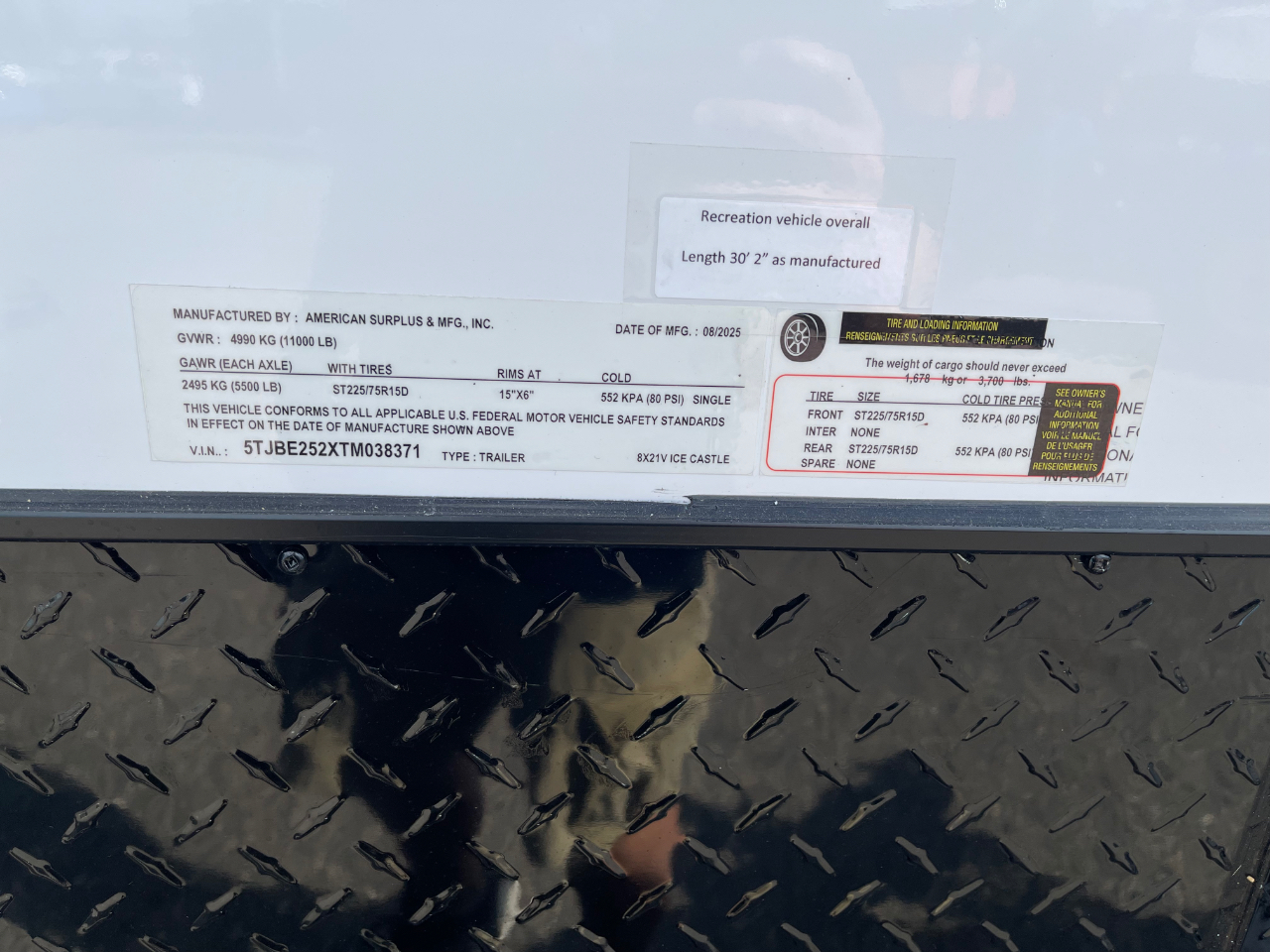 Ice Castle 8x21 Itasca ZR-21  2026 Ice Castle 8x21 Itasca ZR-21  2026