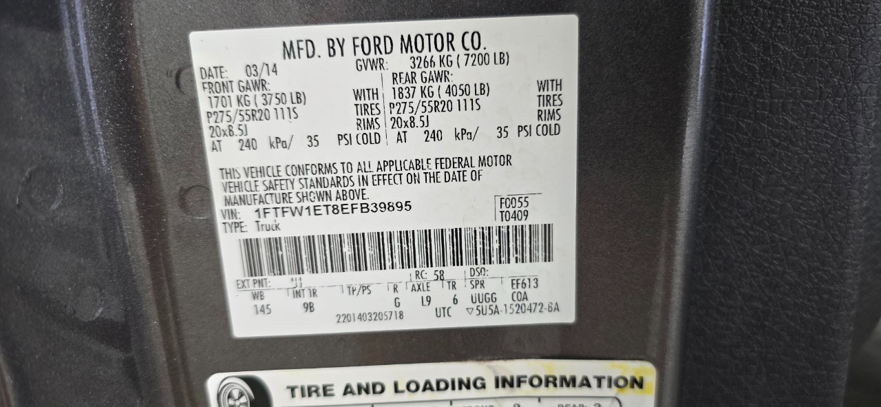 Ford F-150 Platinum SuperCrew 5.5-ft. Bed 4WD 2014 Ford F-150 Platinum SuperCrew 5.5-ft. Bed 4WD 2014