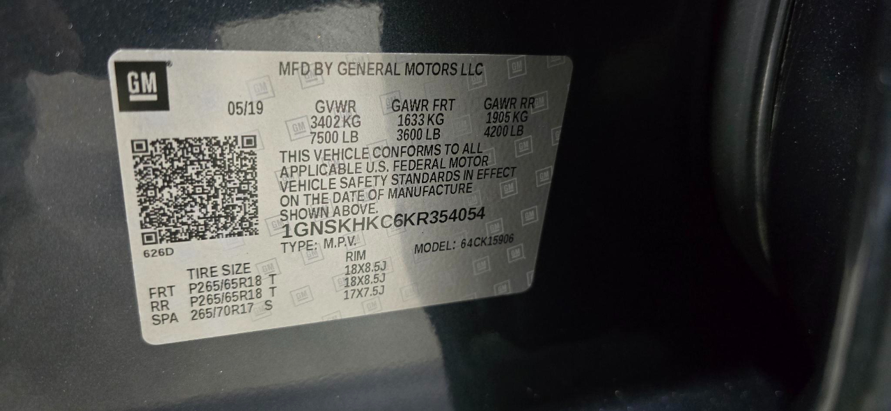 Chevrolet Suburban LT 4WD 2019 Chevrolet Suburban LT 4WD 2019