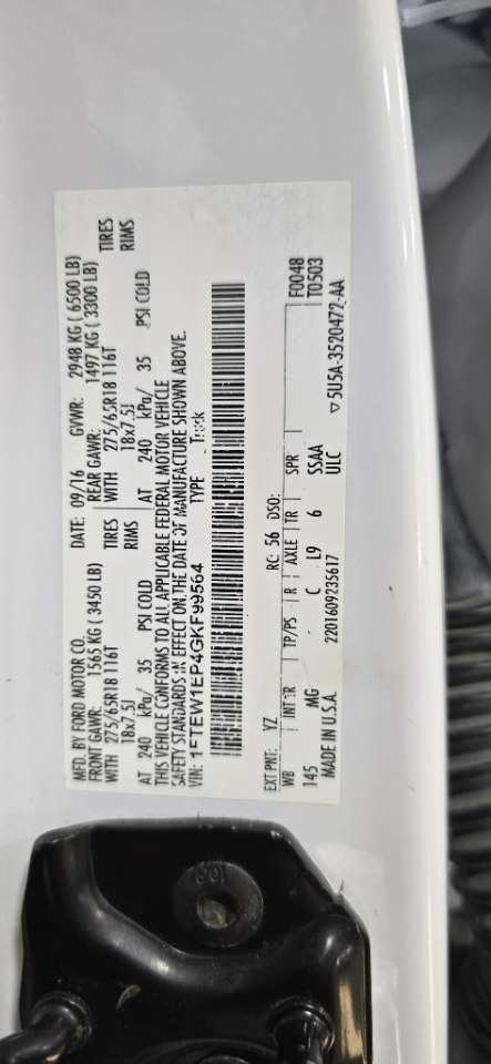 Ford F-150 XLT 4WD SuperCrew 5.5' Box 2016