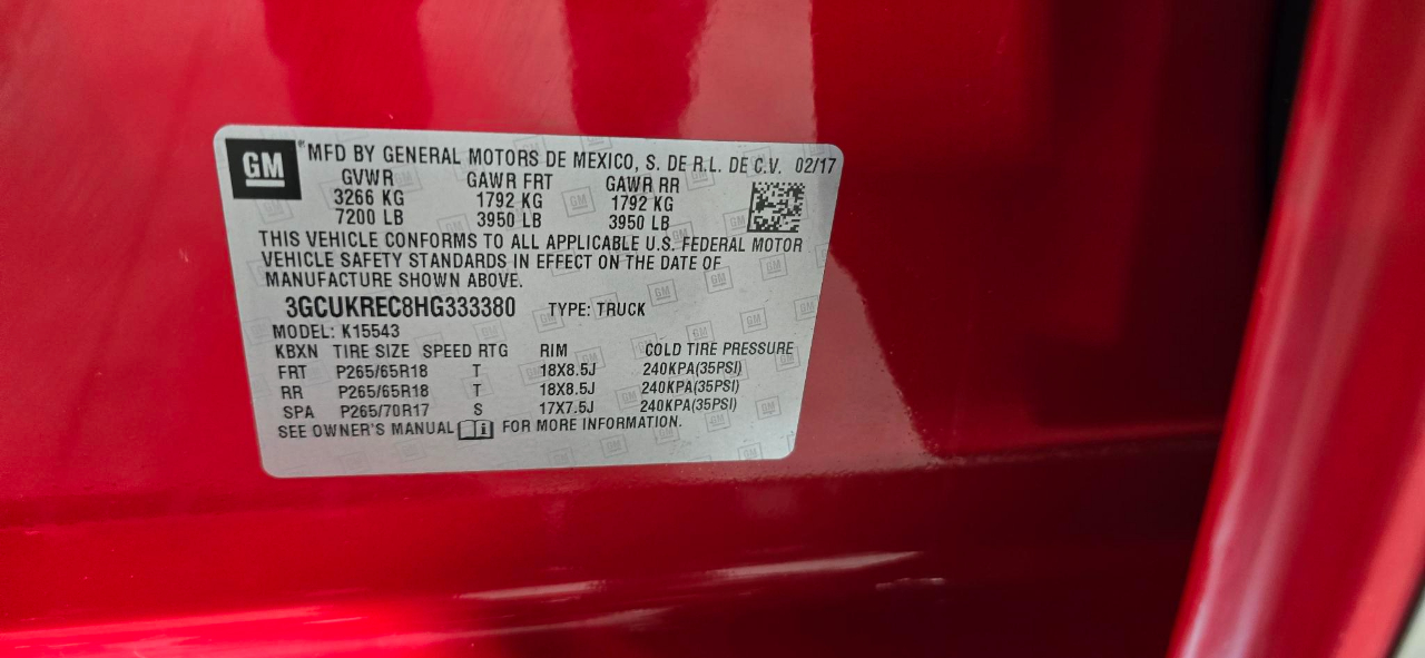 Chevrolet Silverado 1500 LT Crew Cab 4WD 2017