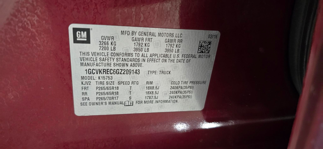 Chevrolet Silverado 1500 LT Double Cab 4WD 2016